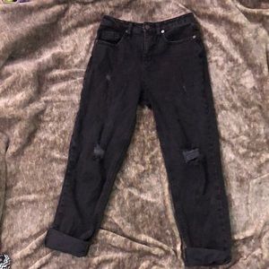 distressed mom jeans
